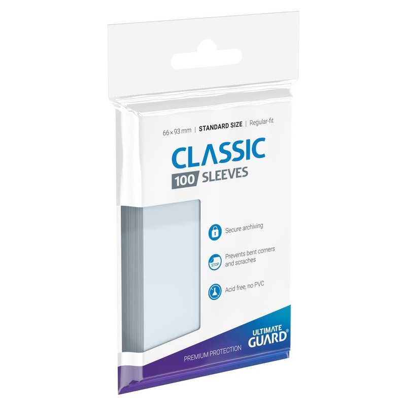 Ultimate Guard Classic Soft Sleeves (100 Pieces) Clear