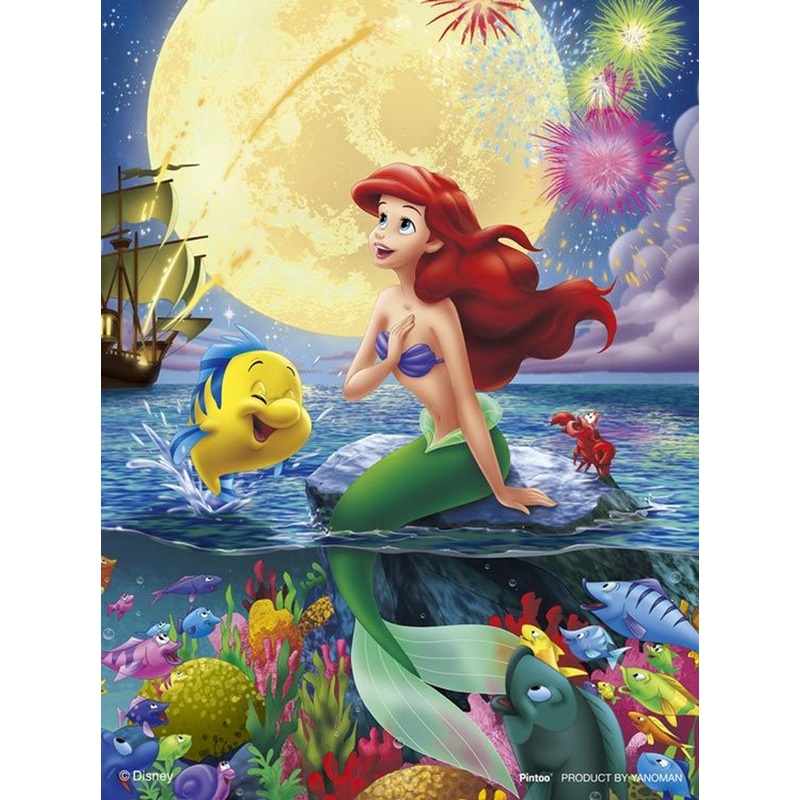 Yanoman 2308-03 Jigsaw Puzzle Disny The Little Mermaid Moonlight Harmony (150 Pieces)