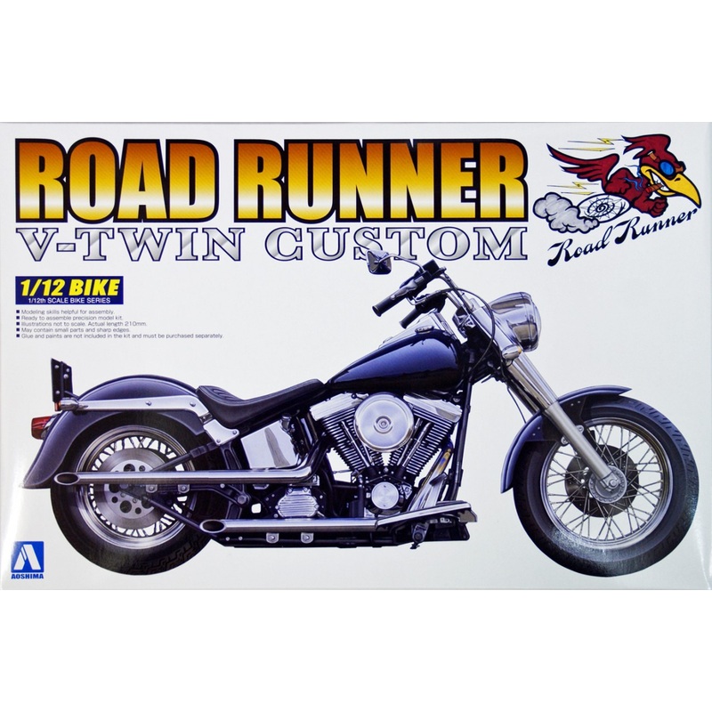 Aoshima Naked Bike 108 05651 Road Runner (V-Twin Custom) 1/12 Scale Kit