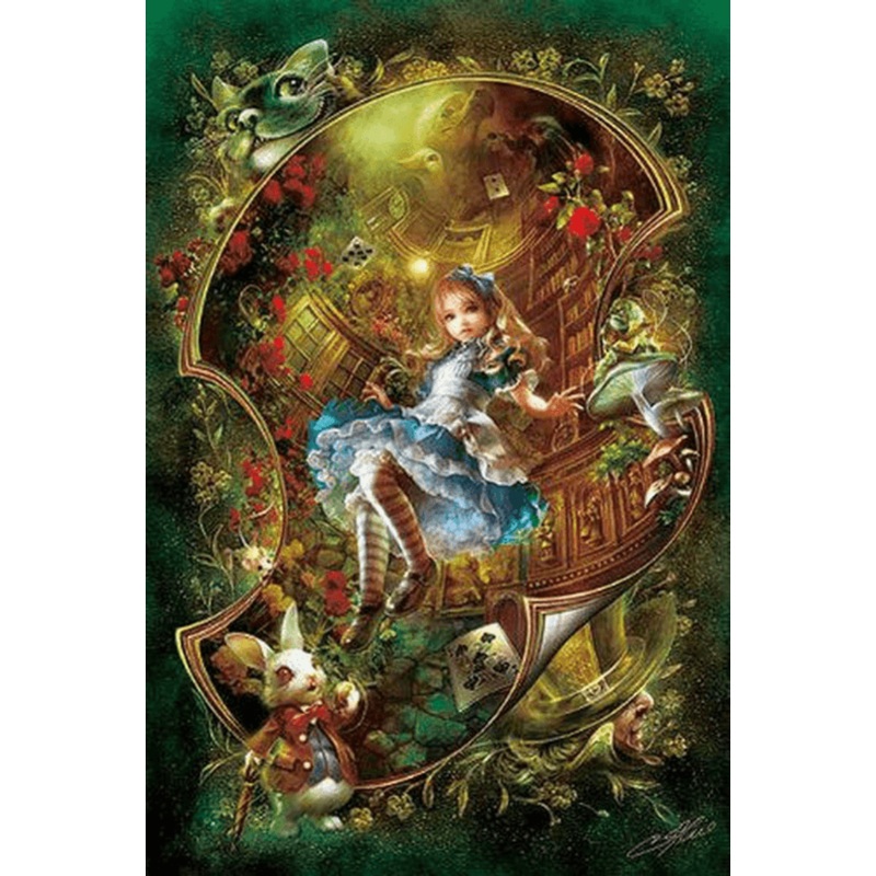 APPLEOne Jigsaw Puzzle 108-076 Alice in Wonderland (108 Pieces)