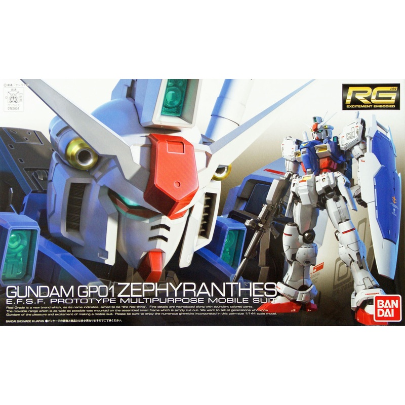 Bandai RG 12 RX-78GP01 Prototype Gundam GP01 Zephyranthes 1/144 Scale Kit