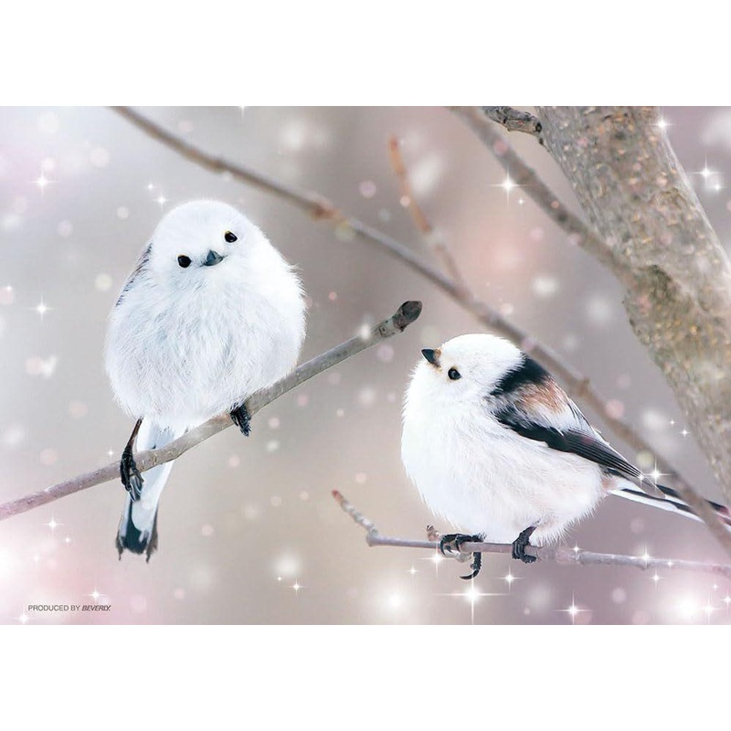 Jigsaw Puzzle Is it spring yet? Long-tailed tit (108 Pieces)