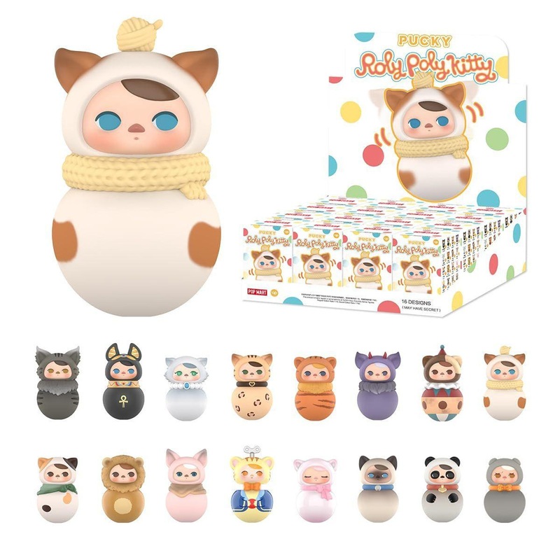 POP-MART PUCKY Roly-Poly Kitty Series (SINGLE RANDOM)