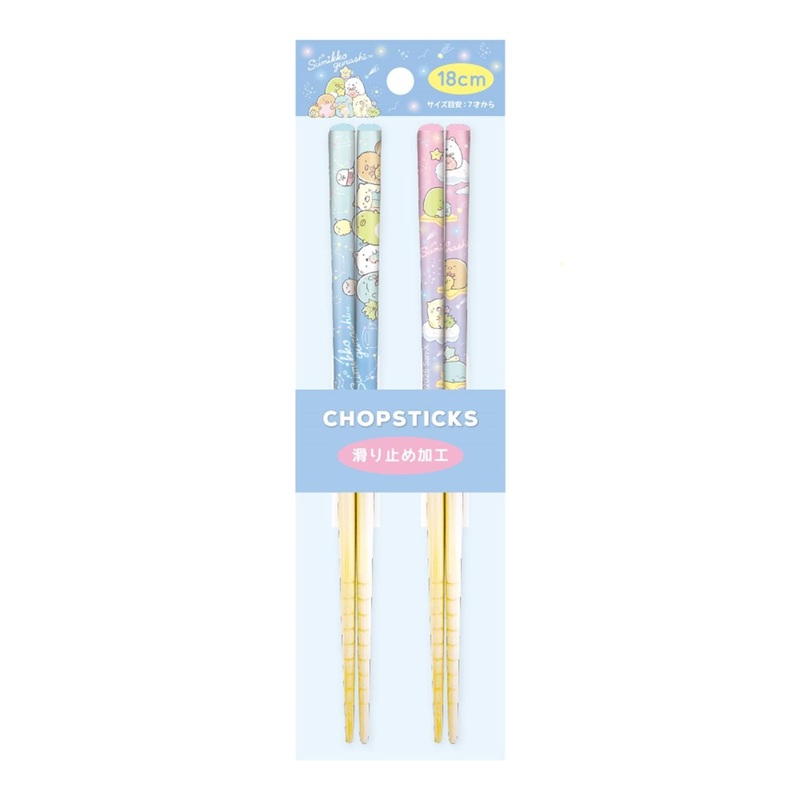 T’s Factory Sumikko Gurashi Pair Bamboo Chopsticks (18cm) Starry Sky Stroll