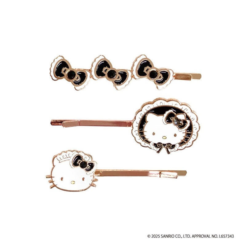 TCP Hello Kitty Hairpin Set Black