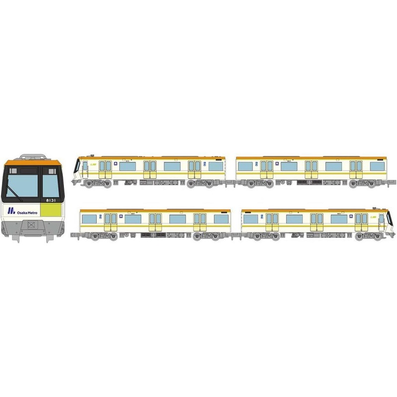 Tomytec Linear Subway Osaka Metro Series 80 (Nagahori Tsurumi-Ryokuchi Line/31 Configuration) 4 Cars Set B (N scale)