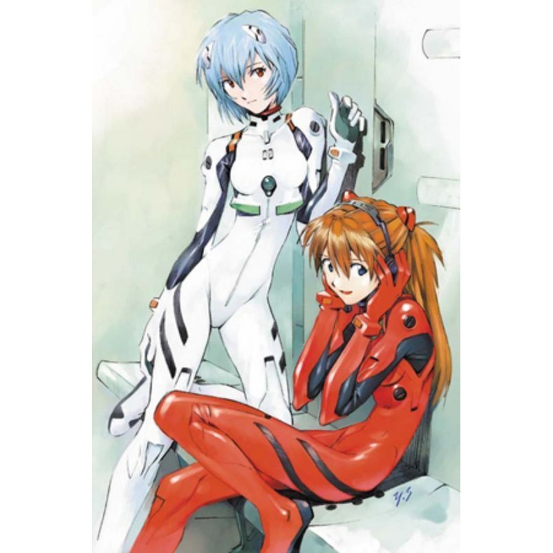 Yanoman Jigsaw Puzzle 10-1005 Evangelion Rei & Asuka Plug Suits (1000 Pieces)