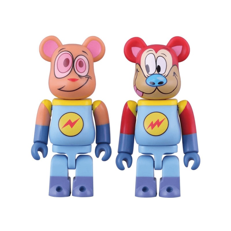 Medicom BE@RBRICK Ren and Stimpy Space Madness Astronaut. 2 PACK 4530956302430