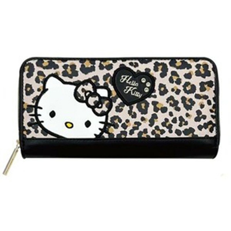 Sun Art Wappen Kitty Wallet Round Bundle Leopard Print Beige