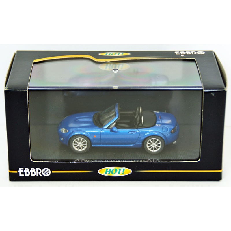 Ebbro 43721 MAZDA ROADSTER 2005 MX-5 MIATA Blue 1/43 Scale