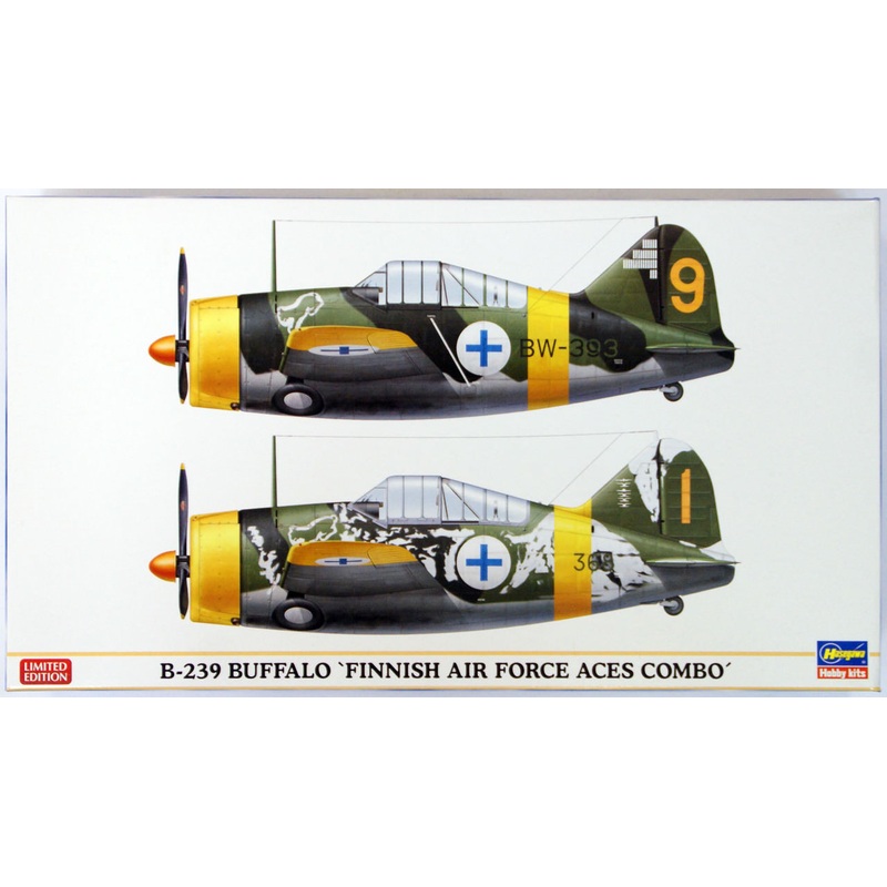 Hasegawa 01992 B-239 Buffalo Finnish Air Force Aces Combo 1/72 Scale Kit