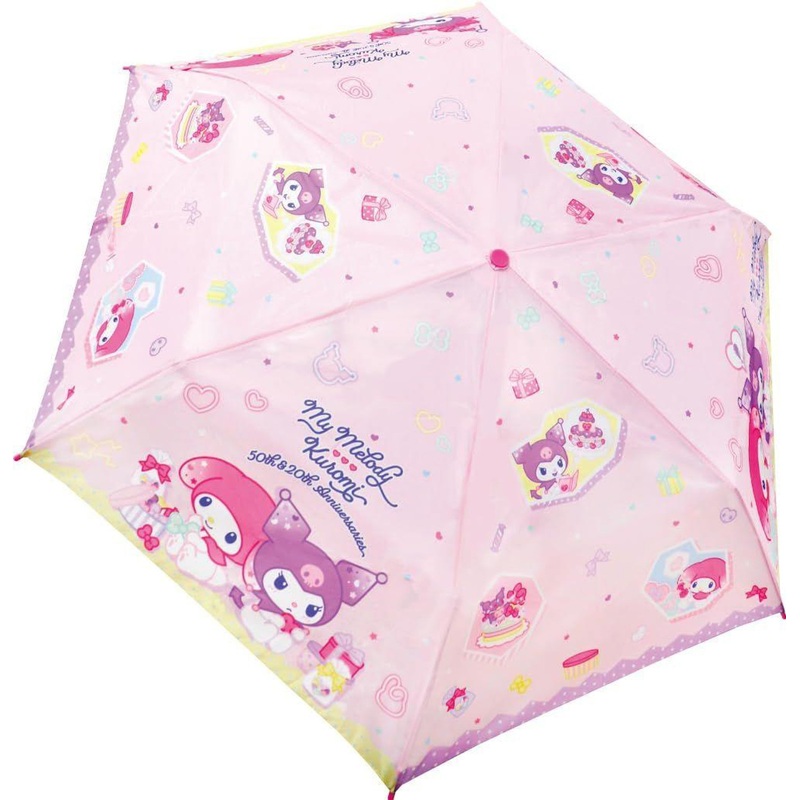 J’s Planning Sanrio My Melody And Kuromi Anniversary Folding Umbrella