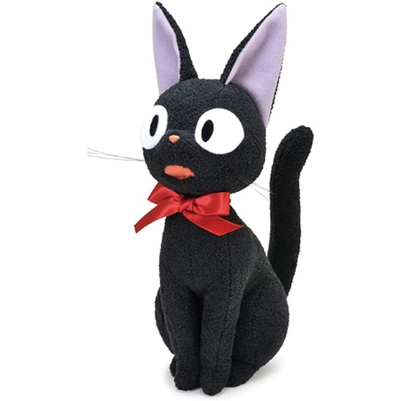 Sun Arrow Studio Ghibli Plush Toy M Kiki’s Delivery Service Jiji with Open Mouth