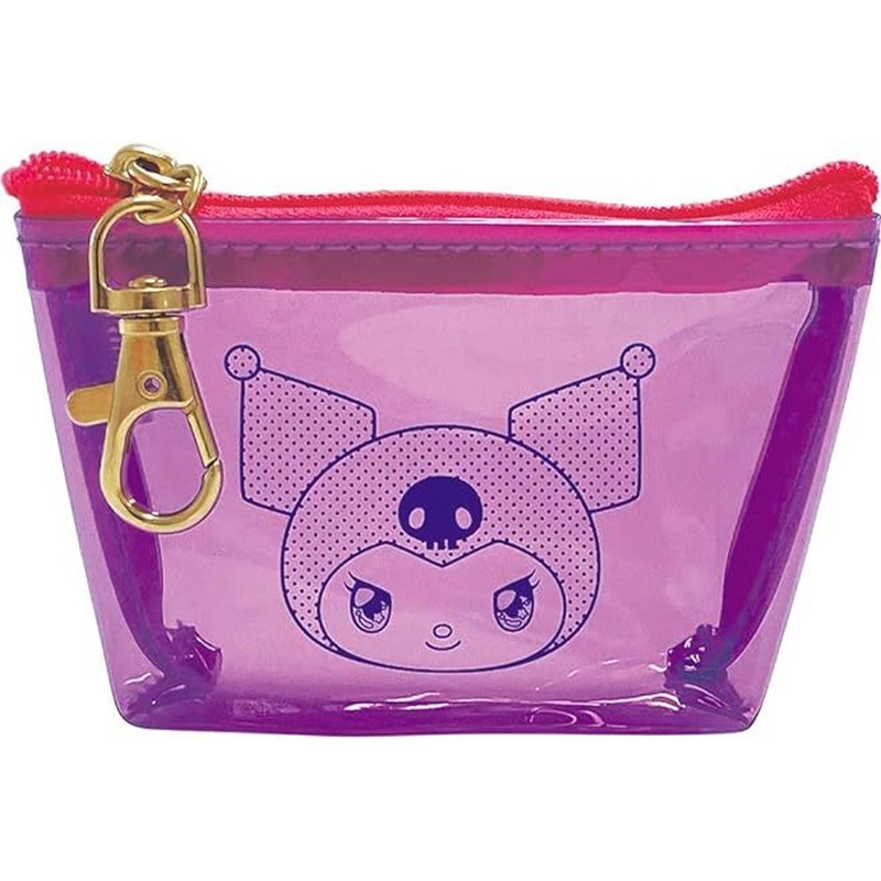 T’s Factory Sanrio CHOCOTTO Triangle Clear Pouch Sparkly Eyes Kuromi