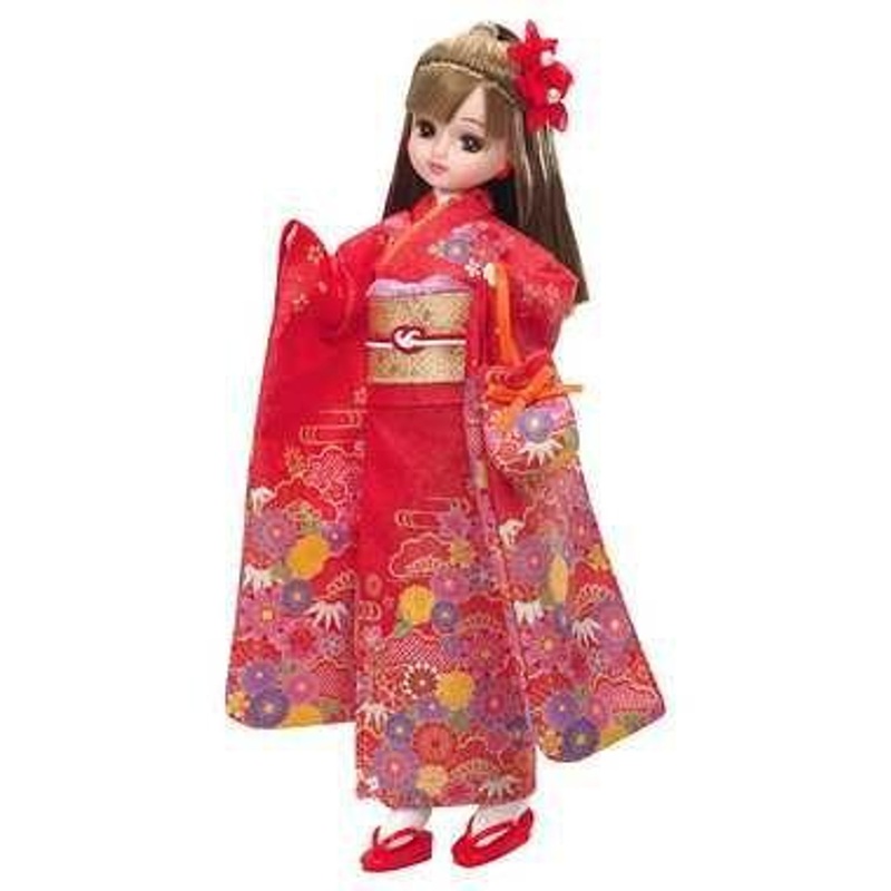 Takara Tomy Licca Doll Kimono Red Licca-chan