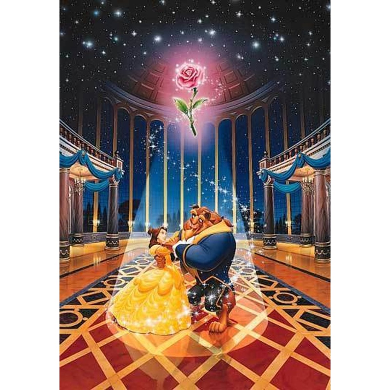 Tenyo Japan Jigsaw Puzzle D-108-839 Disney Beauty and the Beast (108 Pieces)