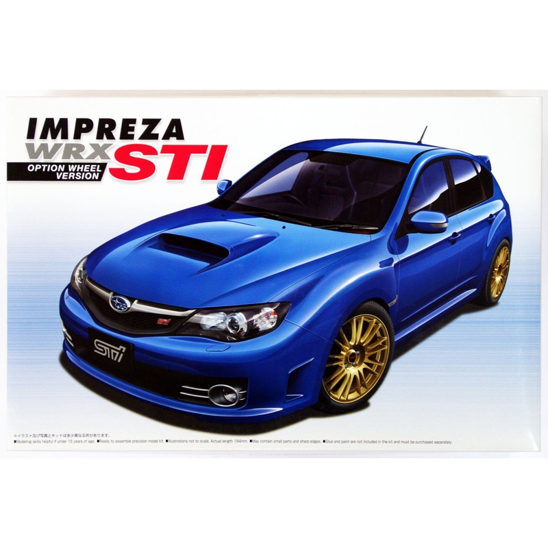 Aoshima 49747 Subaru Impreza WRX STI 2007 Option Wheel Version 1/24 Scale Kit