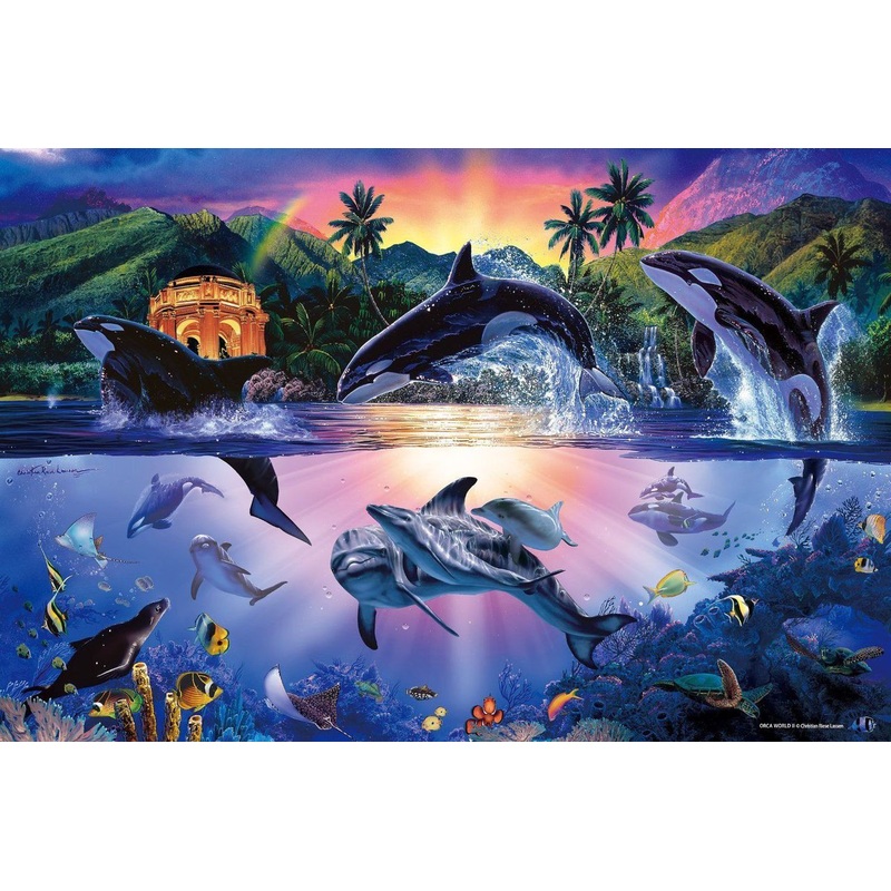 Epoch Jigsaw Puzzle 13-015 Lassen Orca World 2 (1000 Pieces)