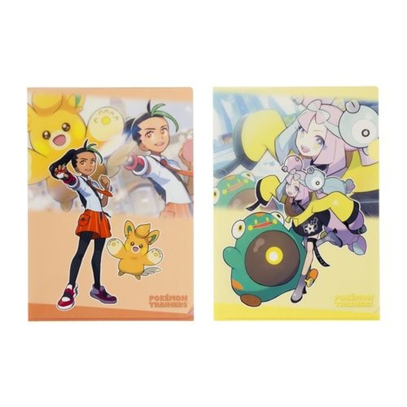 Pokemon Center Original A4 Clear File Set of 2 – Nemona & Iono (Pokemon Trainers)