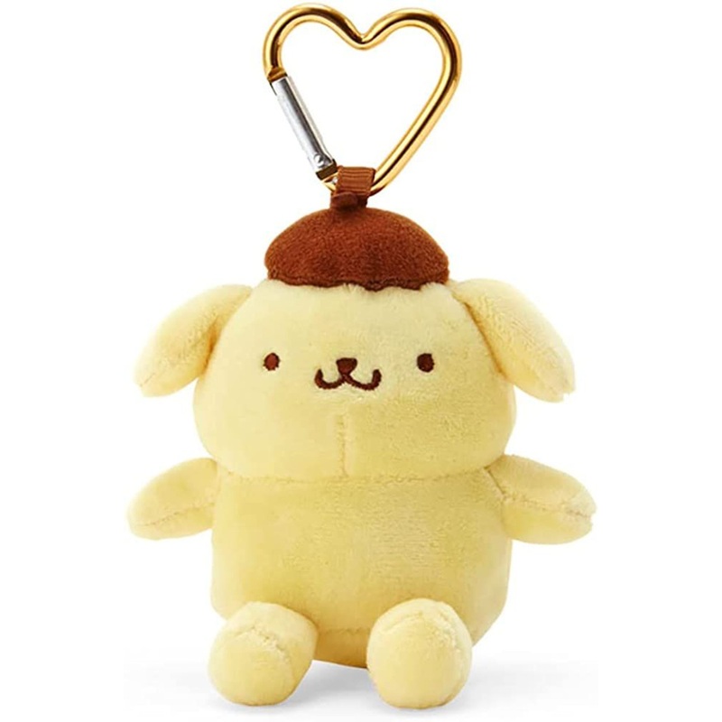 Sanrio Plush Mascot Holder with Heart Carabiner – PomPom Purin
