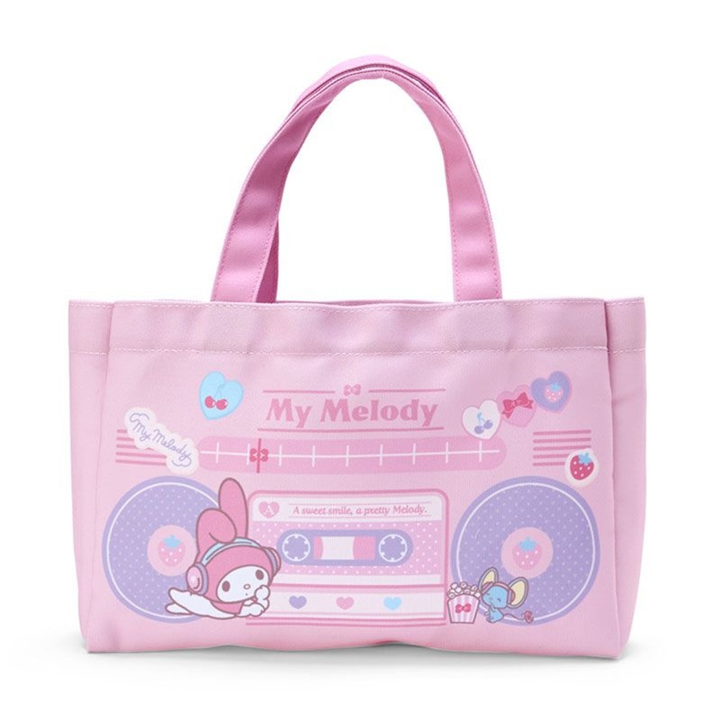 Sanrio Sweets & Boombox Tote Bag My Melody (Retro Home Appliance Parody)