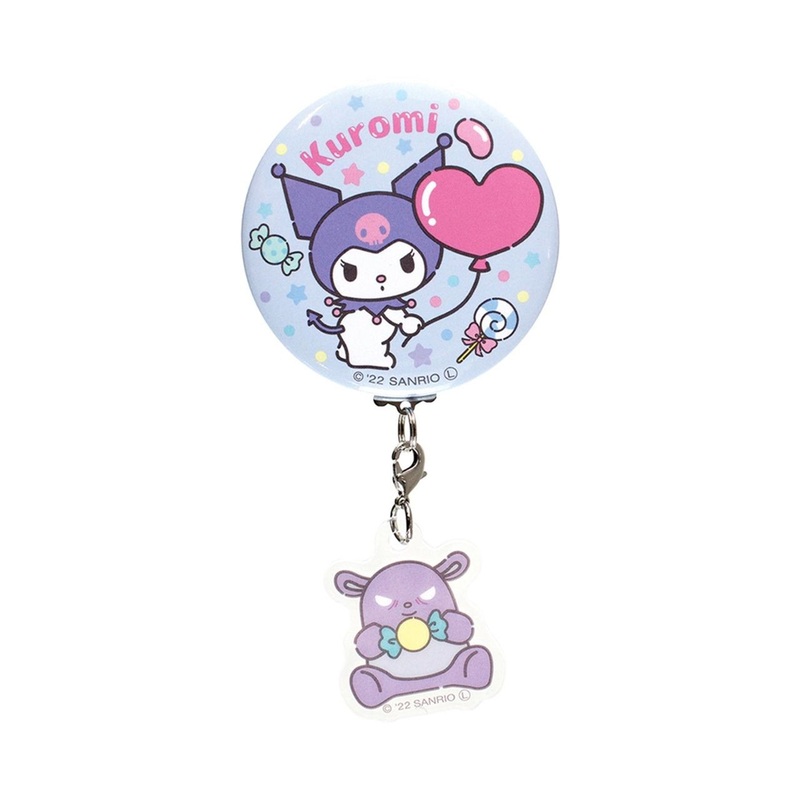 T’s Factory Sanrio Button Badge with Charm Kuromi