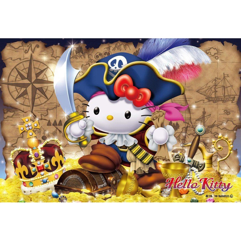 Beverly M108-099 Jigsaw Puzzle Hello Kitty’s Pirates Treasure (108 Pieces)