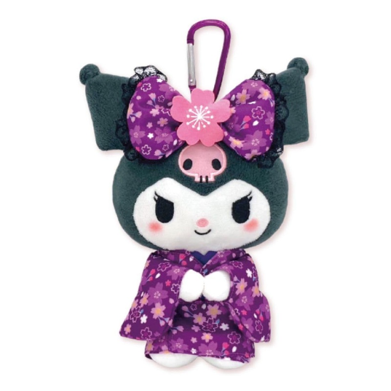 Nakajima Plush With A Reusable Bag Sakura Kimono Kuromi