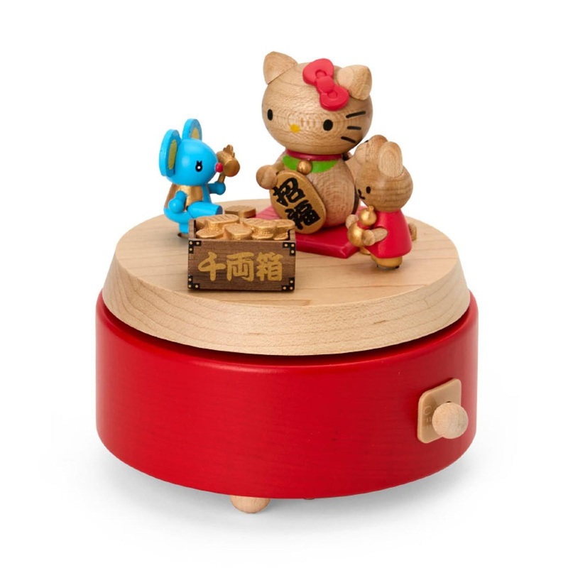Sanrio Wooden Music Box – Hello Kitty Lucky Charm