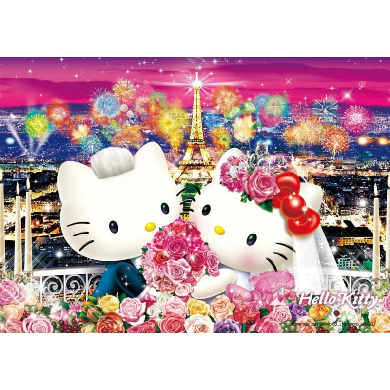 Beverly Jigsaw Puzzle 88-003 Sanrio Hello Kitty Wedding in Paris (88 L-Pieces)