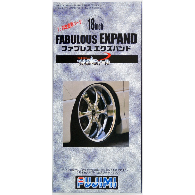 Fujimi TW37 Fabulous Expand Wheel & Tire Set 18 inch 1/24 Scale Kit