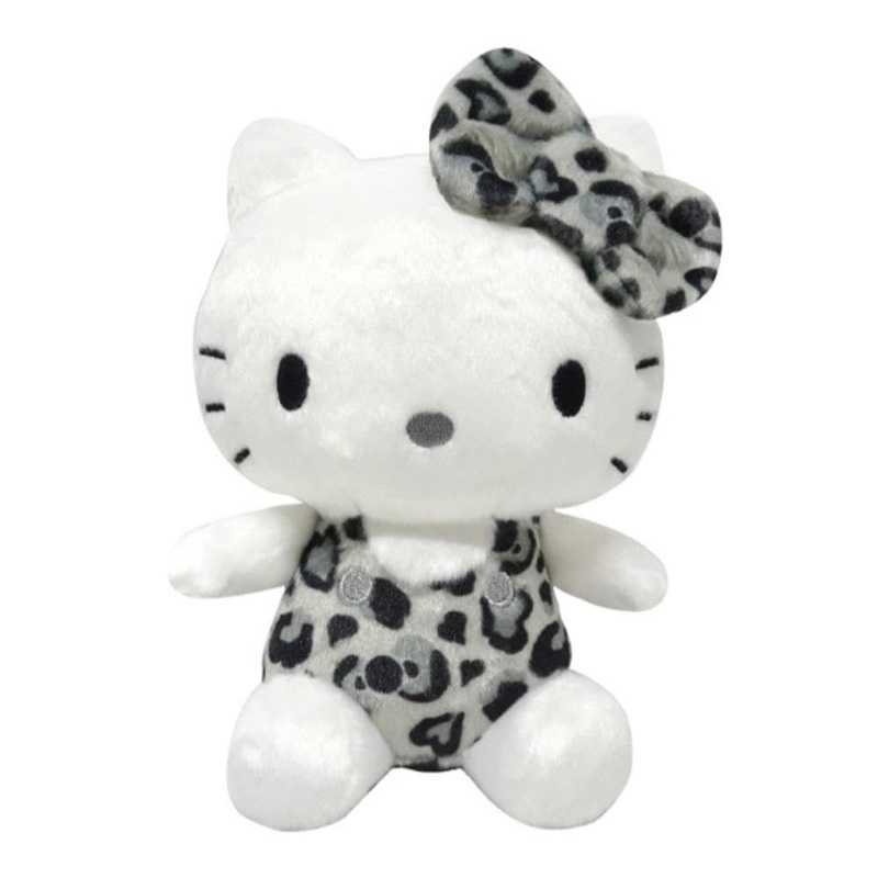 Kcompany Hello Kitty Leopard Print Series Sitting Plush Monochrome