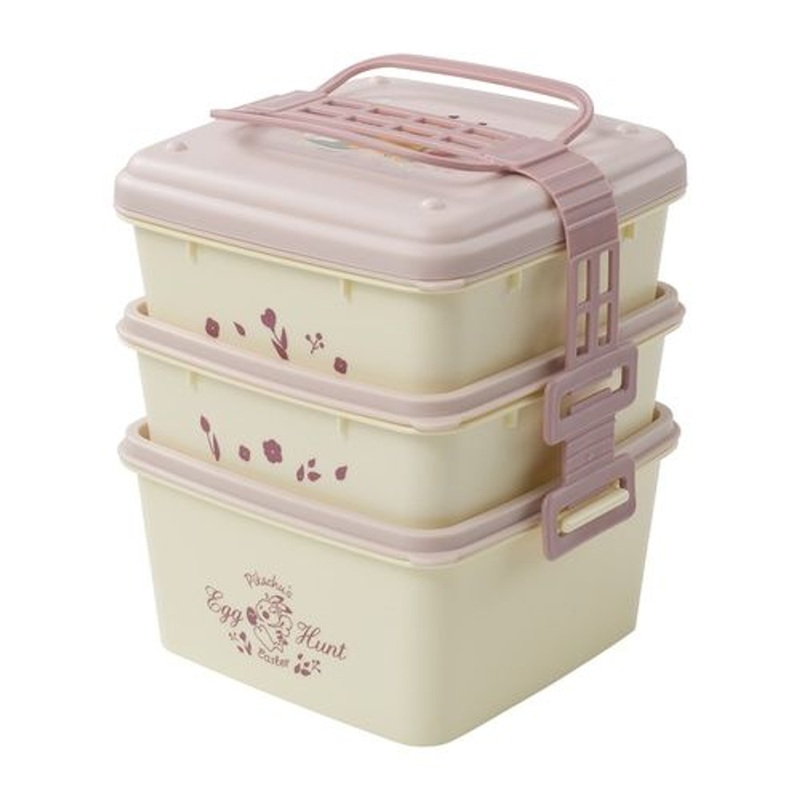 Pokemon Center Original 3 Layers Lunch Box & Ice Pack (Pikachus Easter Egg Hunt)