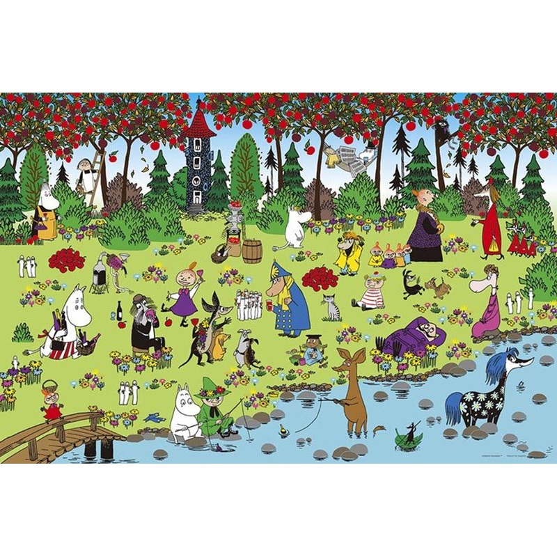 Yanoman 10-1368 Jigsaw Puzzle Forest’s Harvest Moomin (1000 Pieces)