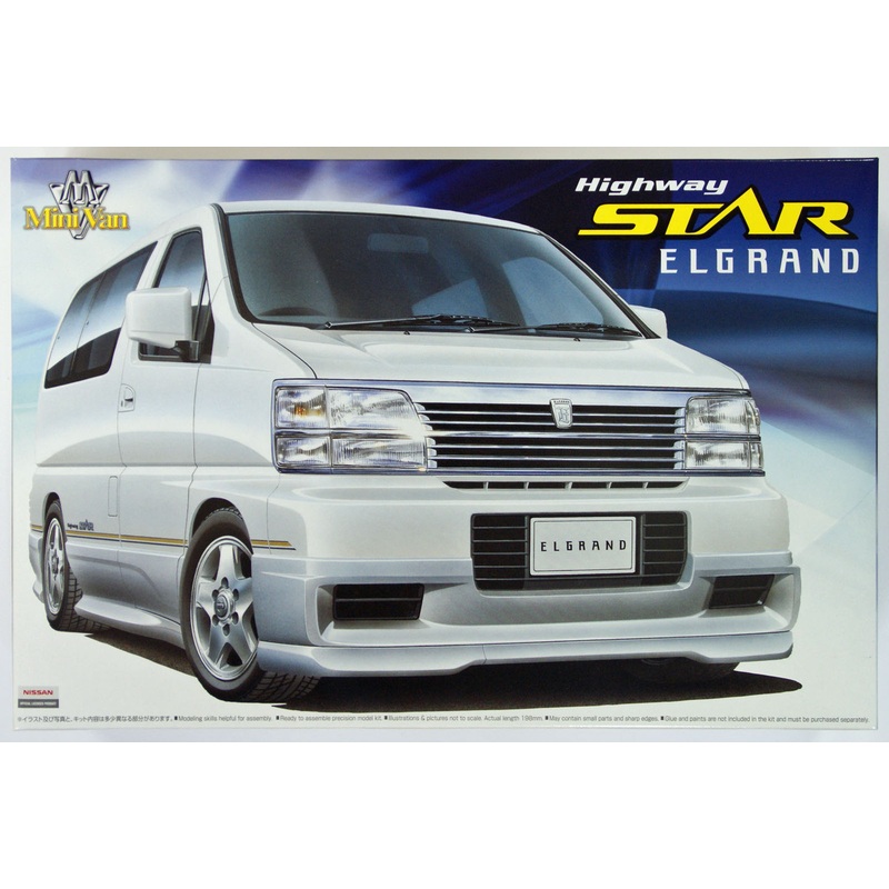 Aoshima 07044 Nissan ElGrand Highway Star 1/24 Scale Kit