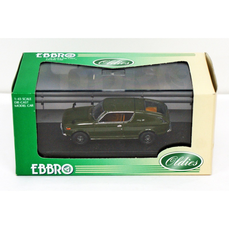 Ebbro 43541 NISSAN CHERRY COUPE X1 1971 Green 1/43 Scale