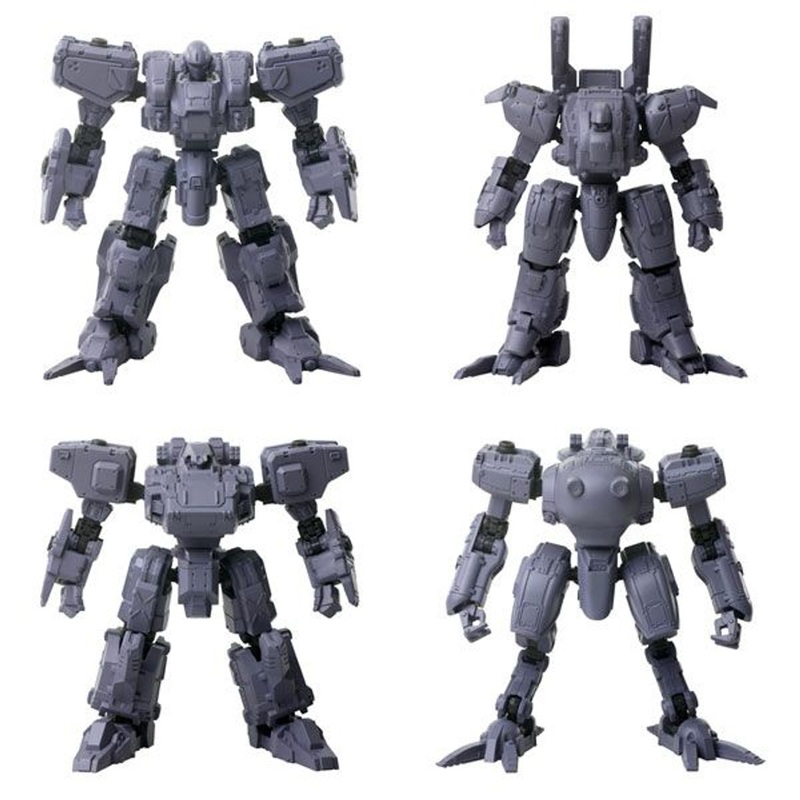 Kotobukiya Structure Arts Plus 1/72 Scale Additional Selection Vol.1 Plastic Model Series (BOX 4pcs)