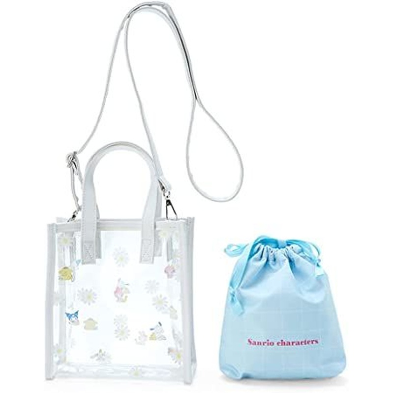 Sanrio Clear Vinyl Shoulder Bag & Drawstring Bag Sanrio Characters (Daisy)