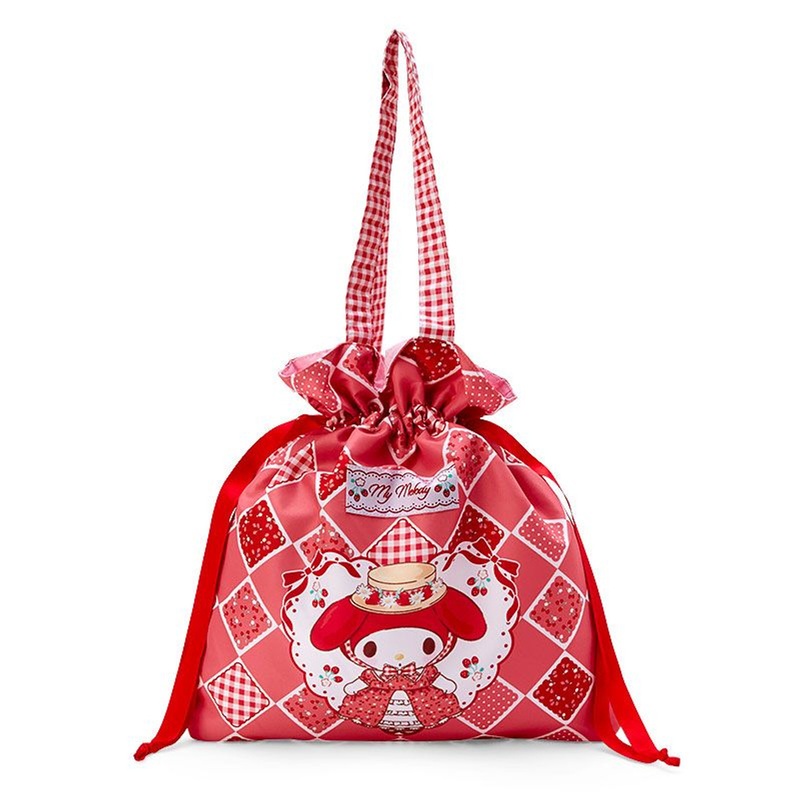 Sanrio Drawstring Tote Bag My Melody (Red Melo)