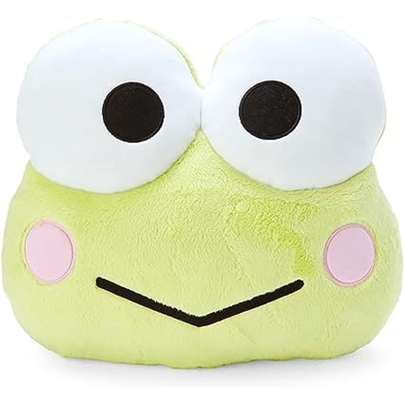Sanrio Face Shaped Cushion KeroKeroKeroppi (Our Goods)