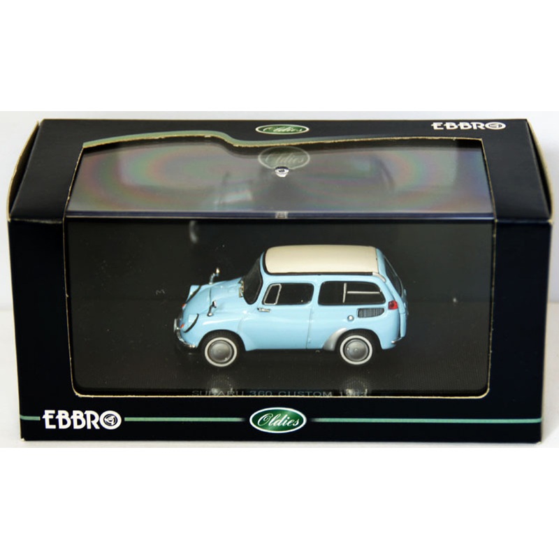 Ebbro 43626 Subaru 360 Custom 1963 (Blue) 1/43 Scale