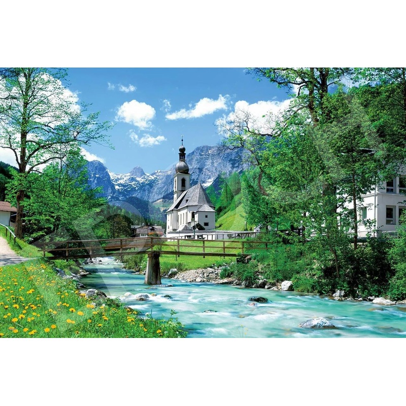 Epoch 22-118s Jigsaw Puzzle A small village with a church Ramsau (2016 Small Pieces)