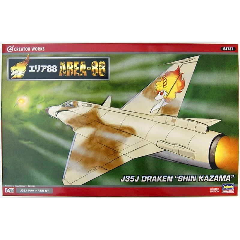 Hasegawa 64737 Area-88 J35J Draken Shin Kazama 1/48 Scale Kit