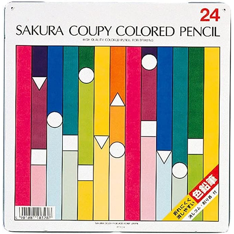 SakuraCraypas Coupy Colored Pencil 24 Colors Set (Standard)