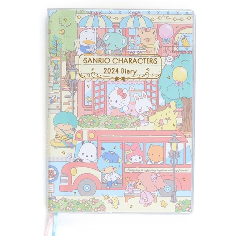 Sanrio B6 Diary 2024 Schedule Book – Sanrio Characters (Horizontal Line)
