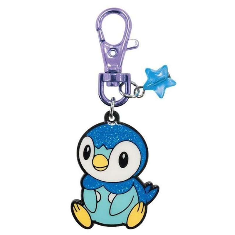 SK JAPAN Kirakira Metal Keychain Piplup
