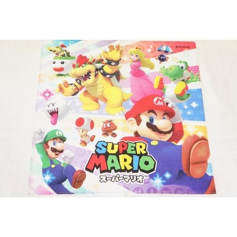 Sun Art Handkerchief Super Mario (Mario Characters Pattern)