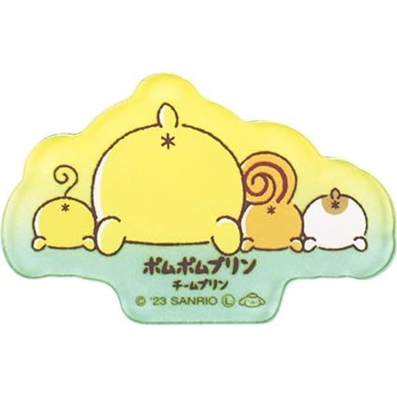 T’s Factory Sanrio Acrylic Sticker Pom Pom Purin – Buttocks (Team Purin)