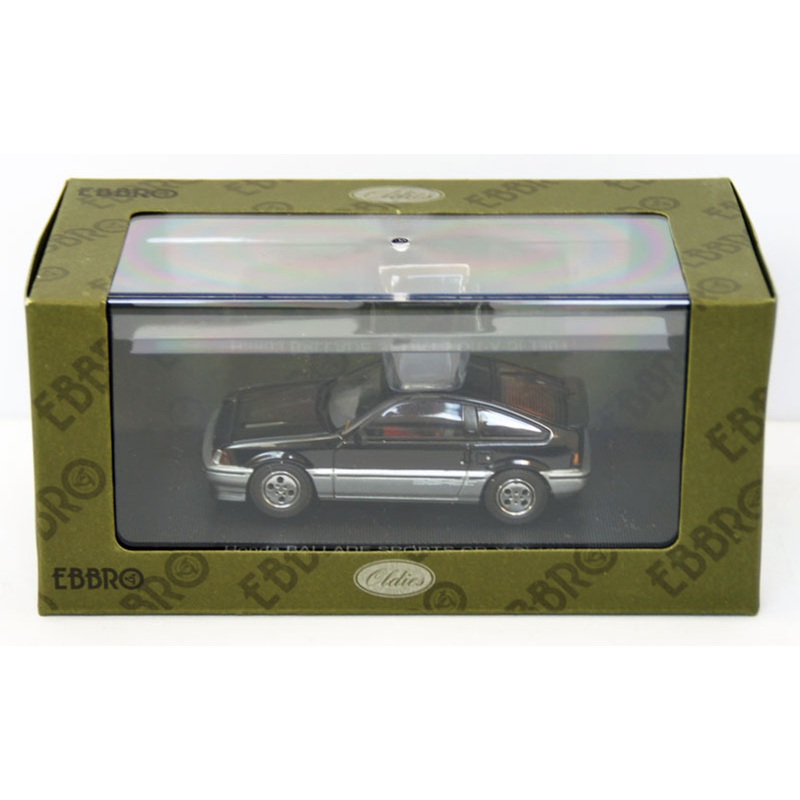 Ebbro 44372 Honda Ballade Sports CR-X Si 1984 (Black) 1/43 Scale
