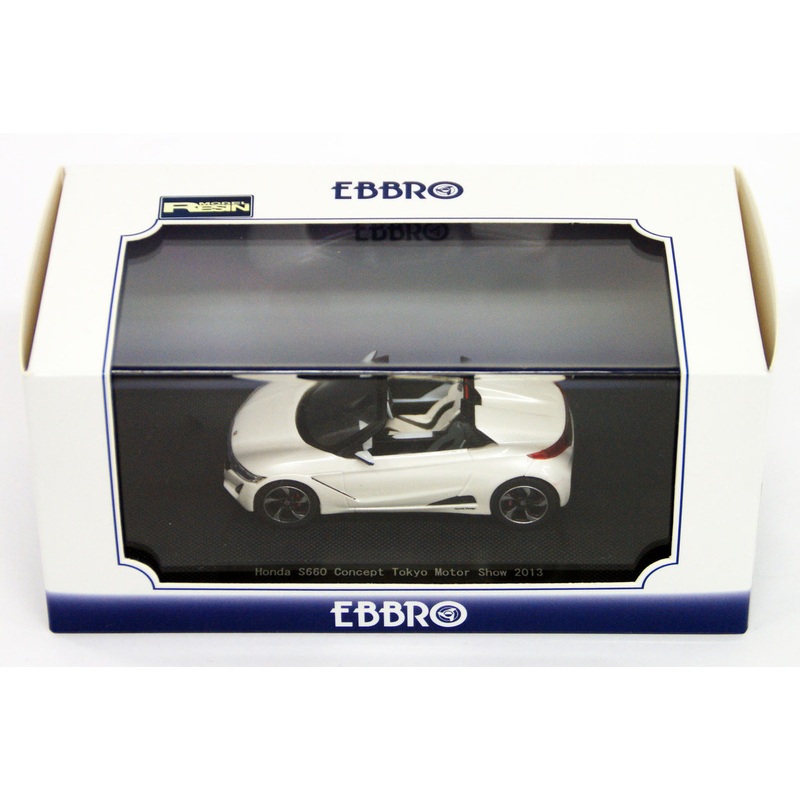 Ebbro 45231 HONDA S660 Tokyo Motor Show 2013 Pearl White 1/43 Scale